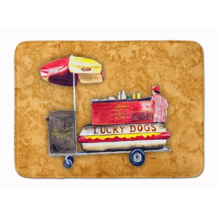 Carolines Treasures Hot Dog Machine Washable Memory Foam Mat 8781RUG